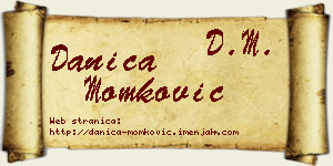 Danica Momković vizit kartica
